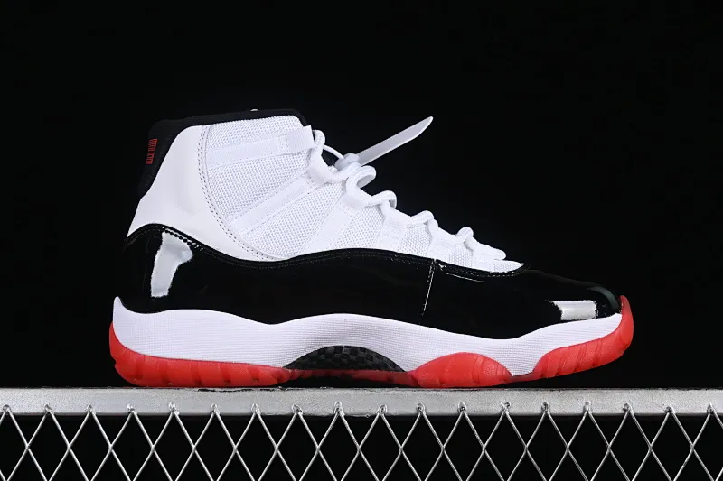 All categories Air Jordan Jordan series basketball shoes Air Jordan 11 Air Jordan 11 Retro AJ11 Joe 11 patent leather black and white red CT8012-106